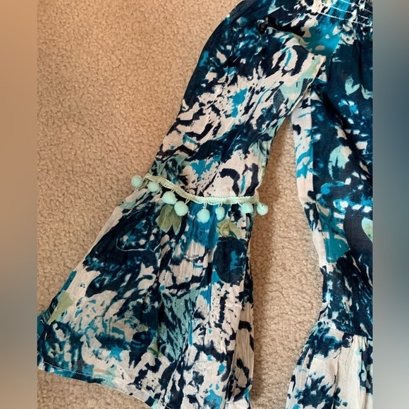 NWOT Debbie Katz Women Talulah Off The Shoulder Trim Mini Dress Swim Coverup - Picture 4 of 8